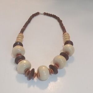 Wooden Beaded Necklace Large
